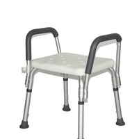 Tabouret de salle de bain exclusif transfrontalier hautement réglable avec accoudoirs, design antidérapant, chaise de bain en alliage d'aluminium pour femmes enceintes