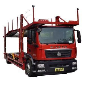 Transporteur de <span class=keywords><strong>voiture</strong></span> squelette plat avec couvercle anti-poussière et camion Semi-remorque de Transport à vendre - Product Image 2