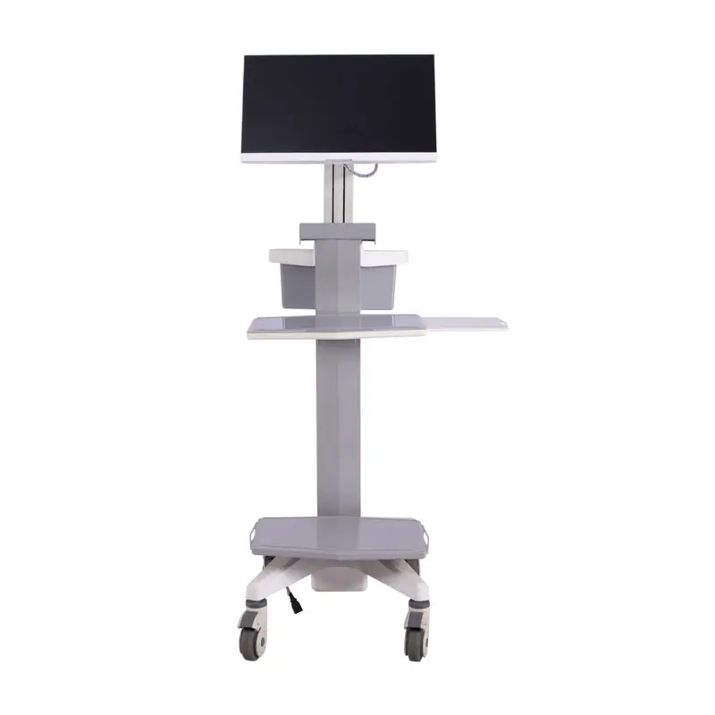 LCD Computer Cart Monitor Trolley mit Rollen Krankenhaus möbel