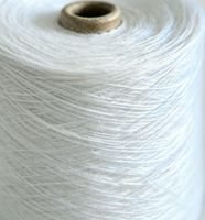 32S High-Tenacity Bright-White 100% Ring-Spun Polyester Knitting & Weaving Raw Yarn