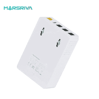 MARSRIVA 10000mAh Adaptateur de Sécurité Ignifuge 5V 9V 12V Mini DC UPS Kp3 pour Routeur Wifi Ordinateur Portable