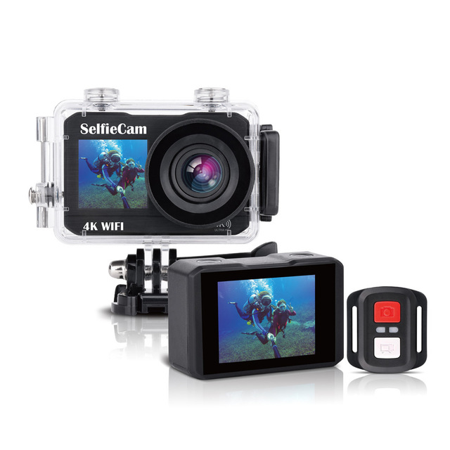 New 5K HD Dual Color Screen Action Camera Outdoor Waterproof Cycling Stabilized Helmet Car DVR T9A EIS Anti-Shake
