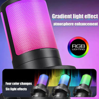 Microphone de jeu USB RGB GAM-ME15S pour le streaming et le podcasting