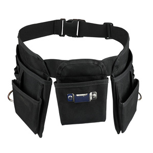 Portable Electrician Waist <b>Bag</b> Small Multi-Functional Canvas Pocket Belt <b>Zipper</b> Closure Durable Repair <b>Storage</b> <b>Bag</b> - Product Image 3