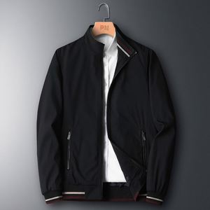 Giacca da Uomo alla Moda con Colletto Rialzato, Chiusura con Cerniera, <span class=keywords><strong>Abbigliamento</strong></span> Casual Trendy <span class=keywords><strong>per</strong></span> <span class=keywords><strong>Giovani</strong></span> e Mezza Età - Product Image 4