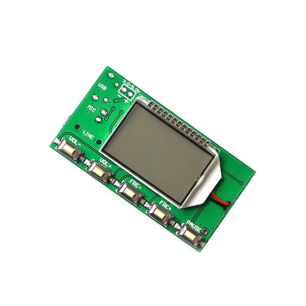 DSP PLL 87-108MHz Stereo FM Transmitter Module Digital Digital Wireless Microphone Board Multi-function Frequency Modulation