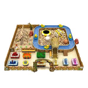 Aire de jeux d'arcade aquatique sur le thème des dinosaures en plein air-Rafting sur rivière Adventure Kids Waterway With Archaeological Park - Product Image 6