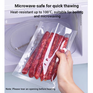 Sacs d'emballage sous vide transparents thermoscellables en PA/PE de qualité alimentaire, personnalisables en gros, pour le stockage de la viande et des fruits de mer - Product Image 1