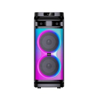 Nouvelle enceinte portable puissante 50-100W pour l'extérieur, idéale pour le karaoké et la danse, avec double haut-parleur multifonctionnel de 10 pouces BK1829