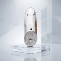 Boîtier ovale en acier inoxydable 304/316L (finition polie miroir) sur mesure, coque usinée avec précision
