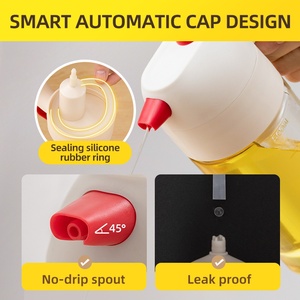 TAILI PP distributeur automatique d'huile et de <span class=keywords><strong>vinaigre</strong></span> en verre, bouteille d'huile d'olive, pot bouteille de <span class=keywords><strong>vinaigre</strong></span> distributeur d'huile - Product Image 5