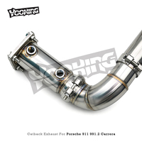 Système d'échappement Boska à soupapes GT3 personnalisé avec silencieux cat-back en acier inoxydable SS304 pour Porsche 911 991.2 Carrera 4/S/4S 3.0T 2016-2018