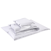 Enveloppes rembourrées en feuille métallique avec logo personnalisé à bas prix Poly argent rose emballage d'expédition bulle postale