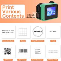 Imprimante jet d'encre portable manuelle WISEPRINT HP-WP127MN Pro pour écriture manuscrite sur bouteilles, boîtes et bidons