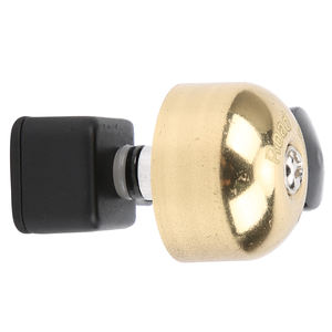 Petite sonnette de vélo en laiton pour VTT, à clipser sur guidon incurvé, son clair et distinctif, dorée - Product Image 4