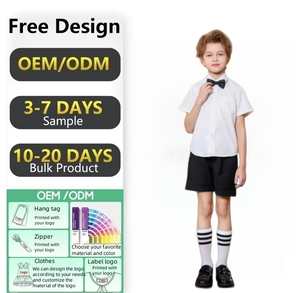 2025 Mù<span class=keywords><strong>a</strong></span> Hè Trường Tiểu Học Đồng Phục Cho Sinh Viên Polyester Lớp Áo Sơ Mi Phù Hợp Với Mẫu Giáo Tốt Nghiệp Ảnh Phong Cách Cho Đại Học Tuổi - Product Image 1