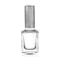 DH2 carré verre vernis à ongles bouteilles 10ml capacité gel/sablage Surface estampage à chaud bouchon à vis vide PP emballage diffuseur