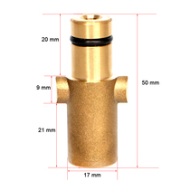 SS vente en gros cuivre haute pression neige mousse Lance/canon à mousse laiton Nilfisk Gerni adaptateur voiture nettoyage Machine connecteur 13 #