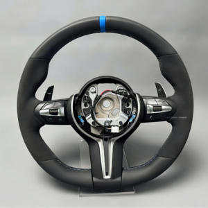 Volant de direction chauffant et vibrant en <span class=keywords><strong>cuir</strong></span> de rechange pour BMW F31 F34 F35 F32 F33 F36 F10 F11 F07 F18 F06 F12 F13 - Product Image 6