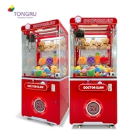 Machine à griffes miniature de haute qualité pour attraper des jouets/présents/cadeaux/bonbons, jeu d'arcade en métal à pièces pour enfants, aire de jeux