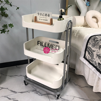 Chariot de salon de beauté mobile Yicheng Beauty SPA Salon support de rangement multifonctionnel pour chariot à ongles avec roues à vendre