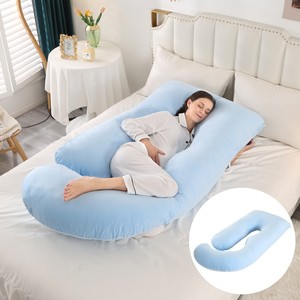 <span class=keywords><strong>Almohada</strong></span> <span class=keywords><strong>de</strong></span> embarazo en forma <span class=keywords><strong>de</strong></span> J, soporte Lumbar, <span class=keywords><strong>almohada</strong></span> <span class=keywords><strong>de</strong></span> <span class=keywords><strong>maternidad</strong></span> para dormir lateral, extraíble y lavable para mujeres embarazadas - Product Image 6