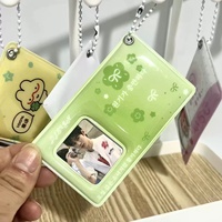 Tempat Kartu Foto PVC Kpop Demon Love 3 in PVC, Pelindung Kartu Kredit Big Head Stick, Gantungan Kunci Dekorasi