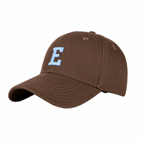 Casquette Dad Hat 6 Panneaux Légère en Twill de Coton Teint et Lavé avec Étiquette Tissée Personnalisée et Applique en Relief, Style Streetwear, Vente en Gros