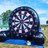 Jeu de fléchettes de football gonflable personnalisé pour l'extérieur, petit format, pour des jeux d'équipe amusants