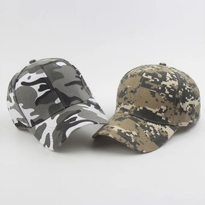 <b>Camo</b> Embroidery Custom Logo Sporty Promotional 5-Panel 100% Cotton Baseball <b>Cap</b>-Low MOQ Common Fabric - Product Image 3