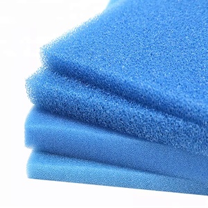 Yüksek kaliteli 50X50X5cm mavi renk poliüretan sünger filtre aktif karbon filtre Pad için su <span class=keywords><strong>tank</strong></span>ı akvaryum - Product Image 1