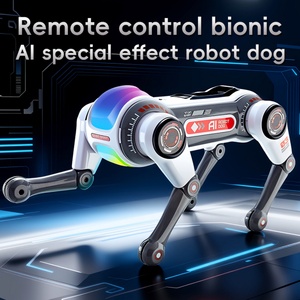 Robot RC pour enfants, chien mécanique télécommandé, modèle en plastique à assembler soi-même, jouet électrique avec lumière et son pour garçons - Product Image 2