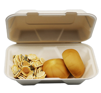 Conteneurs alimentaires multi-usages écologiques SINCERE de haute qualité 9*6 pouces, en bagasse de canne à sucre, jetables, type coquille