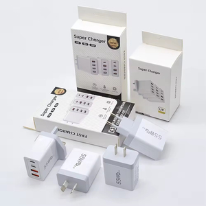 Cabezal de carga rápida <span class=keywords><strong>original</strong></span> de fábrica EU AU US UK 55W <span class=keywords><strong>cargador</strong></span> de pared con interfaz USB tipo C dual <span class=keywords><strong>para</strong></span> productos electrónicos - Product Image 6