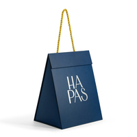 Boîte en papier rigide magnétique triangulaire OEM avec poignée pour coffret cadeau de parfum