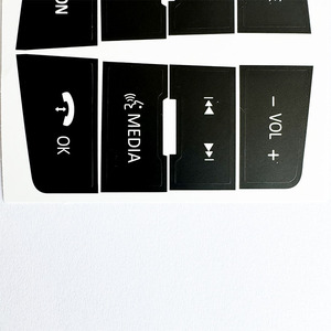 Ford Focus Steering Wheel Control Button Repair Sticker Black Adhesive 2008-2010 Models - Product Image 1