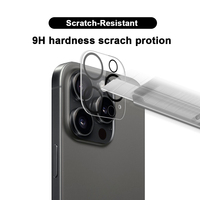 Film de protection pour objectif de caméra de téléphone portable, partie anti-rayures de dureté 9H, protège les caméras pour iphone 16 plus pro max