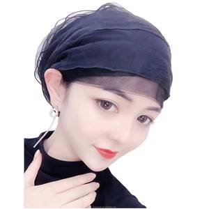 Gorro Interior de Encaje Ecológico para Mujeres Musulmanas, de Cuatro Estaciones, Estilo Étnico Islámico, Transpirable, de Color Sólido, Pañuelo para la Cabeza - Product Image 3
