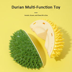 Juguete multifuncional Durian Magic Cat Face Tickle, peine de masaje de autoservicio, tablero rascador de pelo, caja de suministros de plástico para gatos - Product Image 3