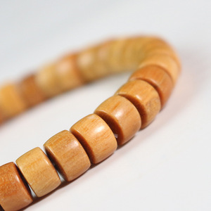 New Sandalwood <b>Bracelet</b> Pill Beads Wooden Buddhist Beads Unisex Collectible Jewelry Chinese Style Everyday Wear - Product Image 2