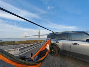 Dựa Tự Động SUV Ngoài Trời Xách Tay Có Thể Điều Chỉnh Hợp Kim Nhôm Cắm Trại Võng Khung Người Lớn 1-2 Người 150 Cm 200Kg Công Suất Đi Bộ Đường Dài - Product Image 4