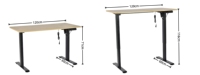 Bureau électrique ergonomique en bois au design moderne, réglable en hauteur, extensible, idéal pour les gamers, table d'ordinateur pour le bureau à domicile