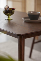 Ensemble de chaises bistrot et table à manger modernes réglables en bois de hêtre massif couleur naturelle pour salle à manger