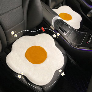Dessin animé mignon jaune d'<span class=keywords><strong>oeuf</strong></span> hiver peluche quatre saisons universel voiture décorations intérieures voiture protection siège housse de coussin - Product Image 4