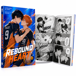 สมุดภาพพิมพ์ลายอนิเมะ BL แบบกำหนดเองและหนังสือการ์ตูนพร้อมเคลือบโฮโลแกรมลายดาวเลเซอร์ กระดาษเคลือบเงาแบบซิลค์ - Product Image 4