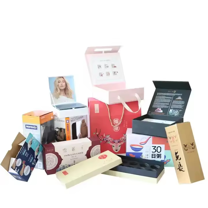 Packing Design Service Customizable logo Printing Luxury Durable Recyclable Corrugated Cardboard Folding Packaging Paper Box