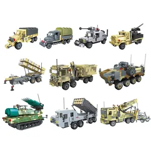 Jie Star 59059-068 thiết bị quân sự Chiến Tranh Thế Giới Thứ hai tên lửa phóng xe chống máy bay Pháo Binh quà tặng đồ chơi khối xây dựng bộ - Product Image 1