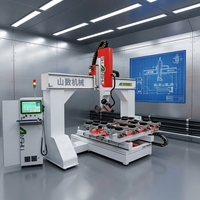 Centre d'usinage CNC 5 axes, routeur CNC, changeur d'outils automatique, machine de découpe à la scie, machine de fraisage, équipement de traitement du bois et du plastique