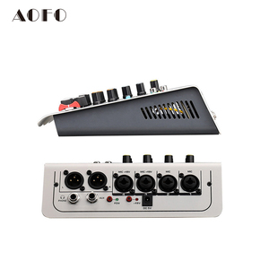 Consola Mezcladora <span class=keywords><strong>de</strong></span> Audio Profesional <span class=keywords><strong>de</strong></span> 4 Canales, Metálica, con 99 Efectos DSP Integrados y Bluetooth <span class=keywords><strong>para</strong></span> Karaoke, Grabación y Uso en Escenario - Product Image 3