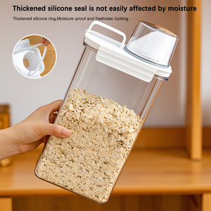 1100ml kín hạt Jar với quy mô BPA-free nhựa lưu trữ Hộp nhà bếp hộ gia đình lưu trữ Jar - Product Image 5